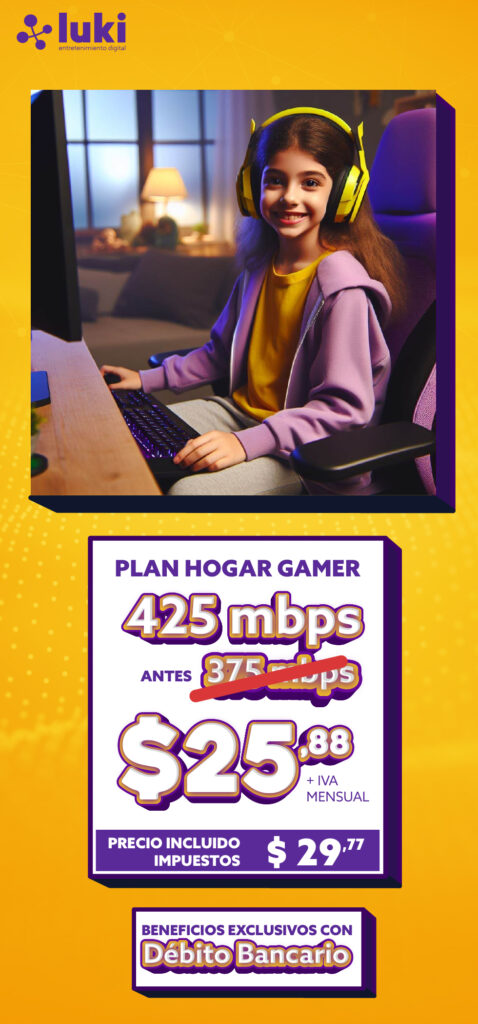 Plan gamer Sur de Quito Internet